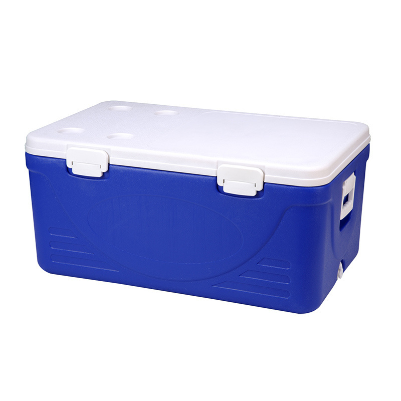 Custom 110L big cooler box Plastic Cooler Box Chilly Bin Insulated Portable Cooler Box For Camping