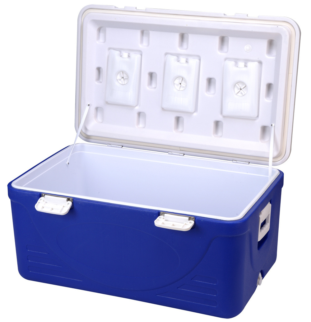 Custom 110L big cooler box Plastic Cooler Box Chilly Bin Insulated Portable Cooler Box For Camping