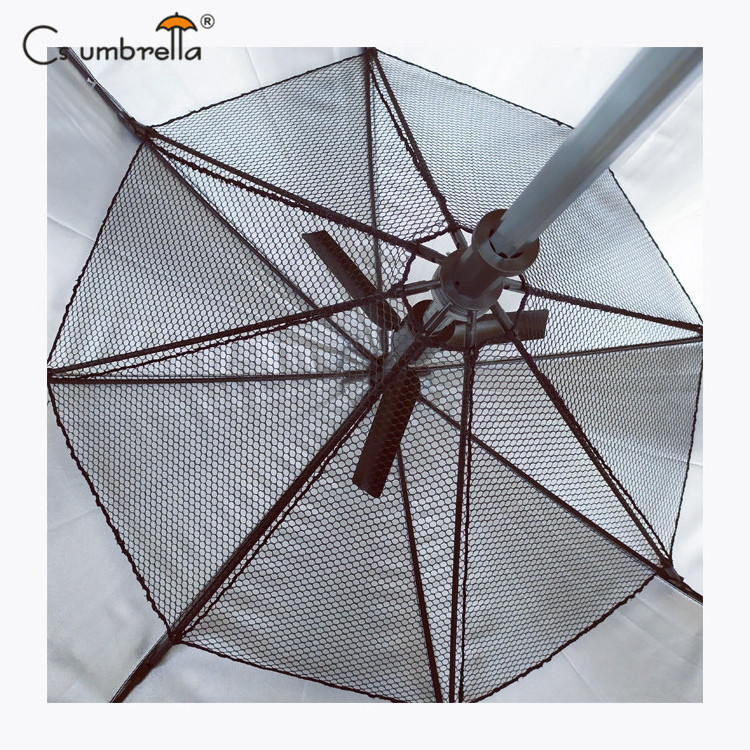 YS-1103  Custom Cooling Fan Misting Umbrella For Summer Outdoor Cooling Umbrella with Fan and Water Mist Anti UV Parasol