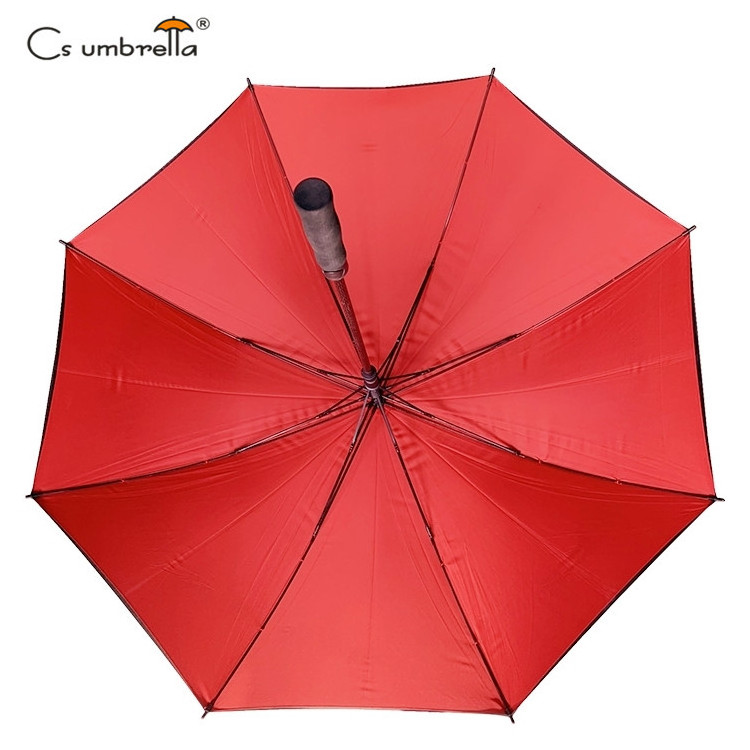 YS-7014 Manufacturer Supply Big Size Double Layer Custom Print Windproof Auto open Double Canopy Golf Umbrella With Logo