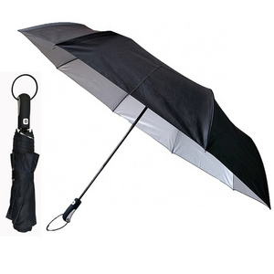 YS-3098 Factory Supply Big Size Foldable Custom  Printing logo Auto Open And Close Large 3 Folding Golf Umbrella For 2 Person