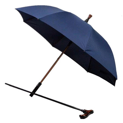 YS-1044 New Design Walking Stick Umbrella Separable Assist Cane Anti Skid Ergonomic Handle Crutch Umbrella For Old People