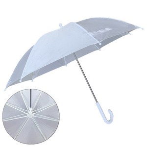 YS-6010 High Quality Kids Umbrella Safety Open And Close Manual Open Fiberglass Ribs Customized Prints Children Umbrella