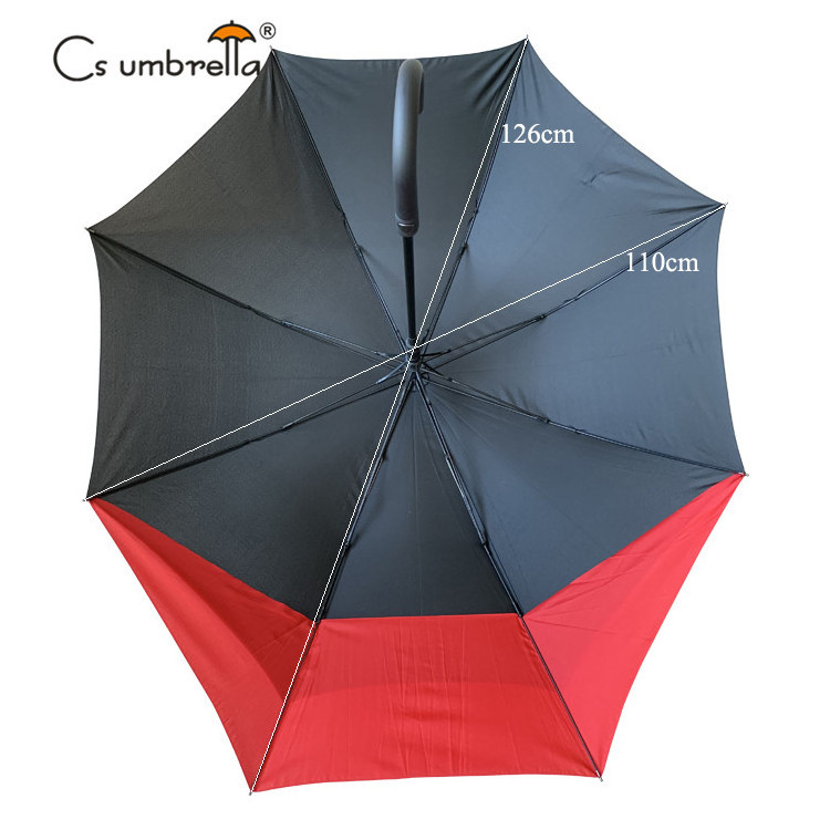 YS-7062 Factory Supply Modern Extendable Umbrella For Adults Windproof Auto Open Custom Logo Prints Extended Backpack Umbrella