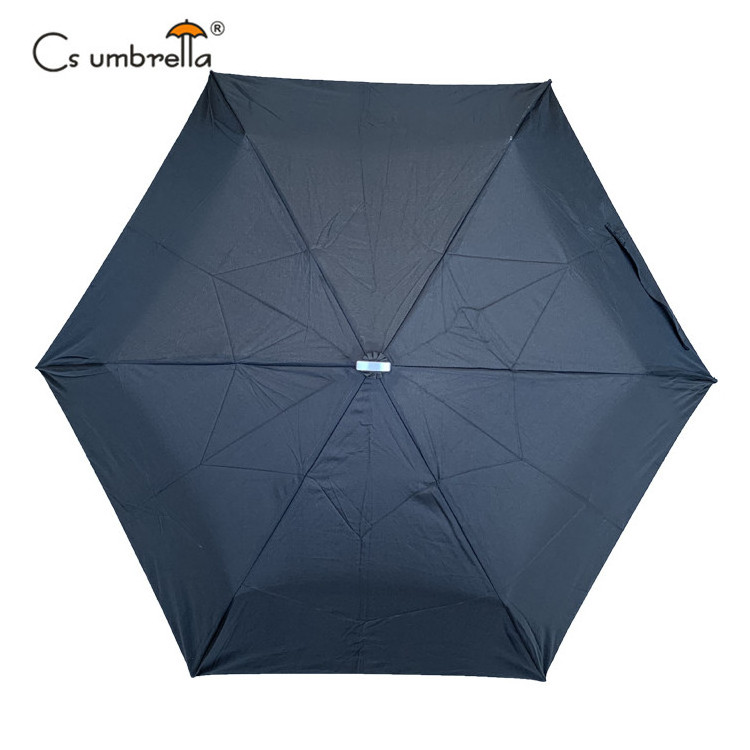 YS-3009 Umbrella Factory Supply Super Mini 3 Folding Umbrella For Rain Manual Open with Custom Logo Printing  3 Folding Umbrella