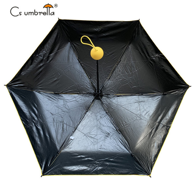 YS-5001 Promotional Capsule Umbrella Portable Super Light Weight Anti-UV Travel Mini Size Custom Print Pocket 5 Folding Umbrella