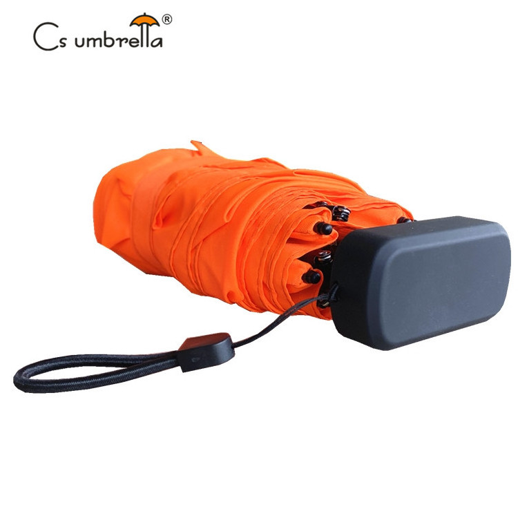 YS-5005 Super Light Portable Folded Parasol Travel Mini Size Windproof Manual Open Super Tiny Compact Pocket 5 Folding Umbrella