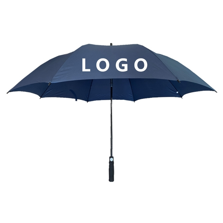 YS-7051 Extra Large Umbrella 30 Inches Customized Advertising Windproof Fiberglass Ribs Big Size Golf Umbrella With Logo