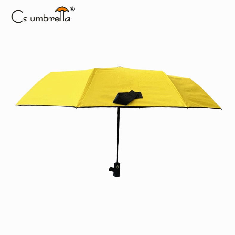 YS-3002 Umbrella Supplier Promotional Folded Anti-UV Auto Open And Close Sun And Rain Custom 3 Folding Umbrella With Logo