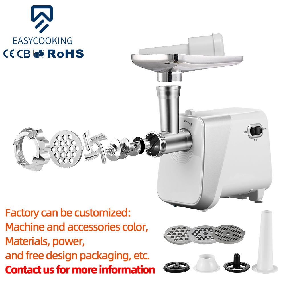 Best Selling Stainless Steel 1800W Electric Meat Grinder Manual Meat Mincer For Customized