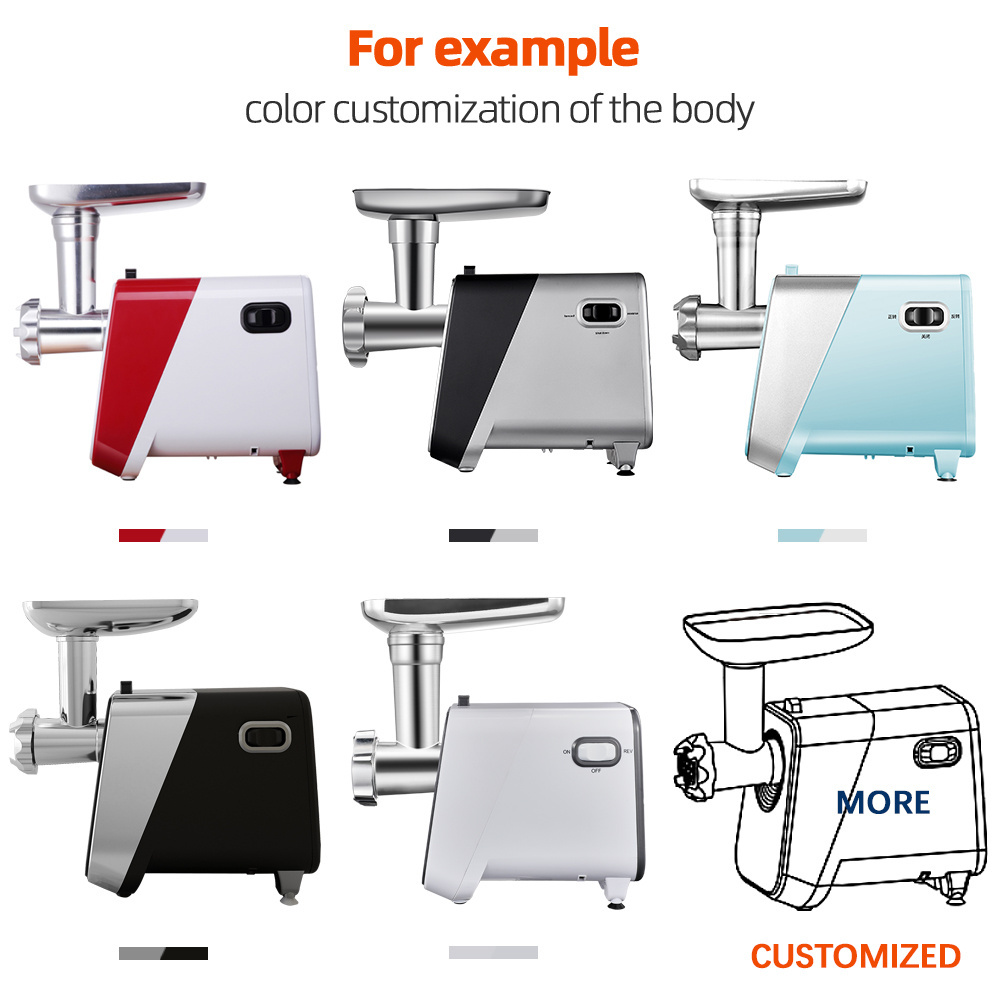 Best Selling Stainless Steel 1800W Electric Meat Grinder Manual Meat Mincer For Customized