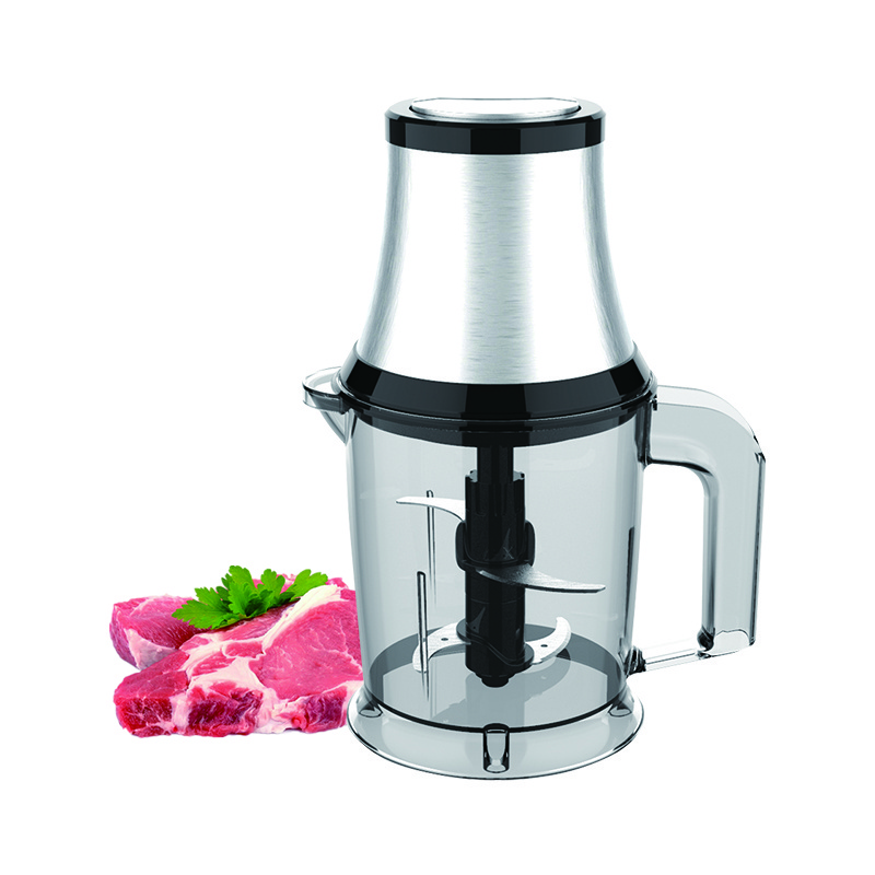 Household SS Stainless Steel Electric Meat Grinder Vegetable Meat Mini Food Chopper 2L Blender Processor and Meat Grinder