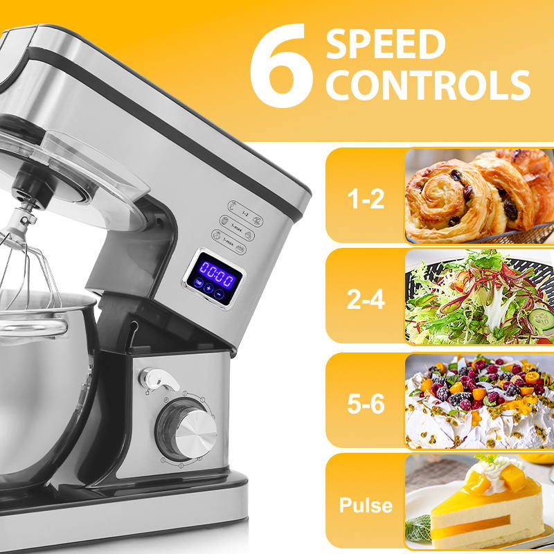 Household Multi-purpose 4L 5L 6L 8L 10L Cake Bread Dough Mixer Planetary Electric Food Mixer Stand Mixer