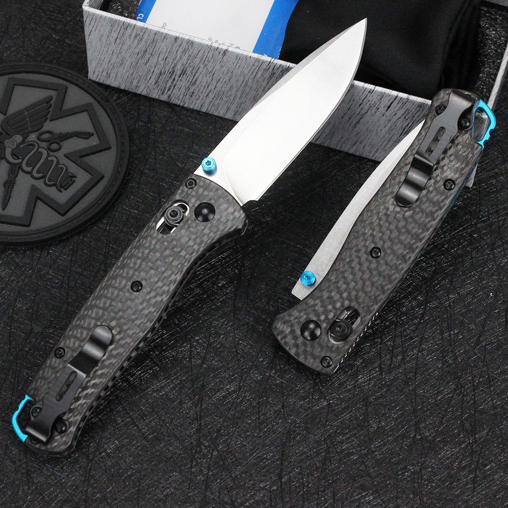 B-enchmade 535 Carbon fiber handle Folding Knife Outdoor Pocket Camping hunting tactical High hardness knife