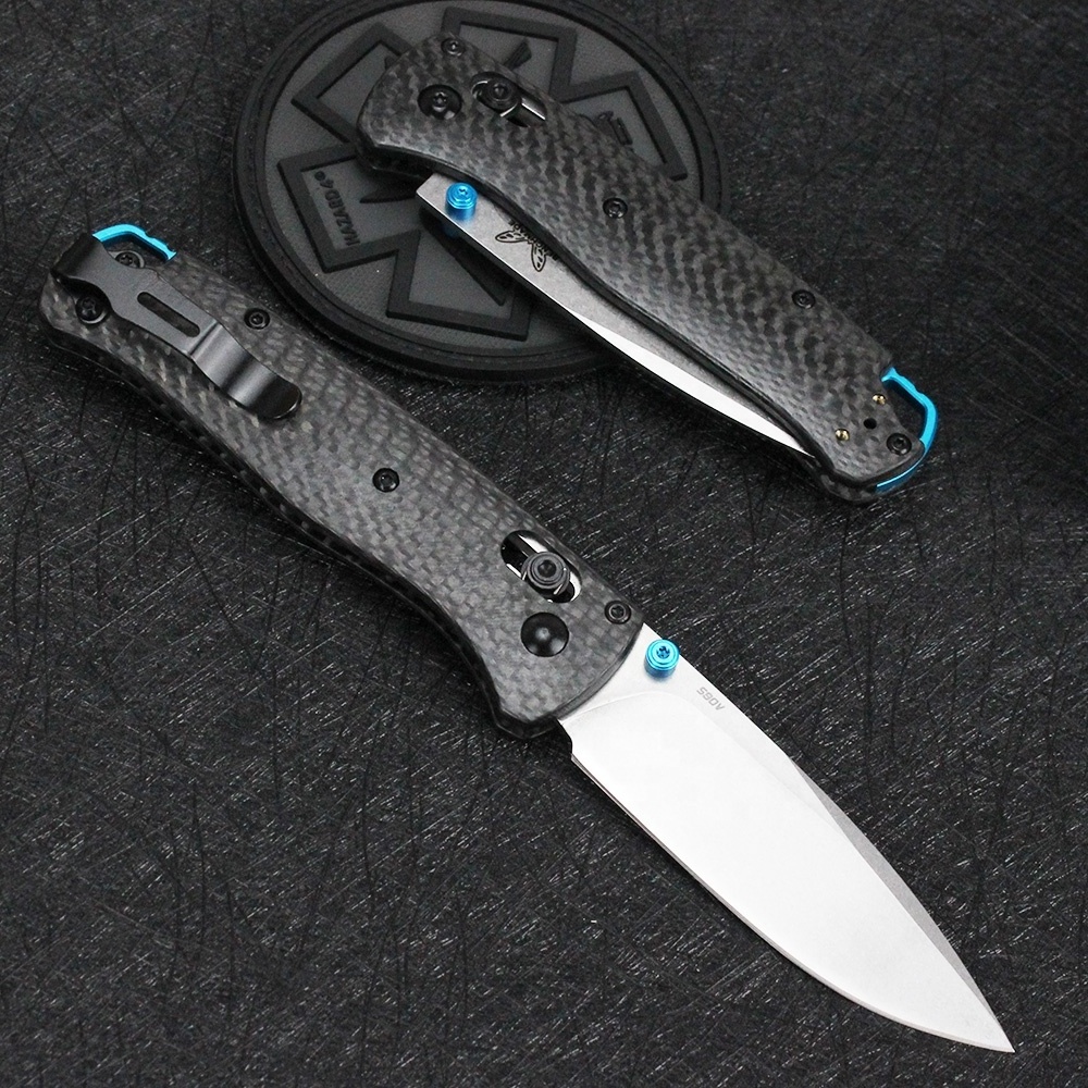 B-enchmade 535 Carbon fiber handle Folding Knife Outdoor Pocket Camping hunting tactical High hardness knife