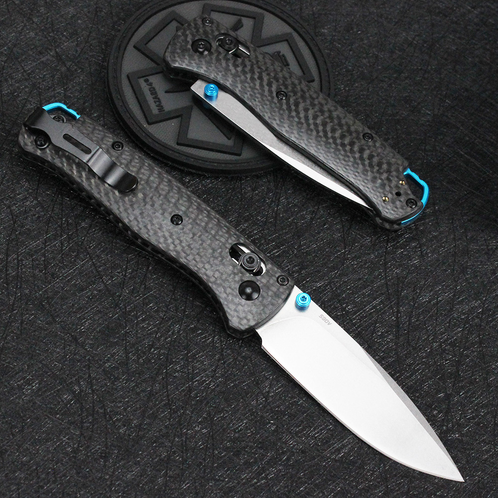 B-enchmade 535 Carbon fiber handle Folding Knife Outdoor Pocket Camping hunting tactical High hardness knife