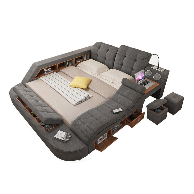 Multifunctional Combination Bed Customized Massage Soft Bed Leather Bed Bedroom Furniture