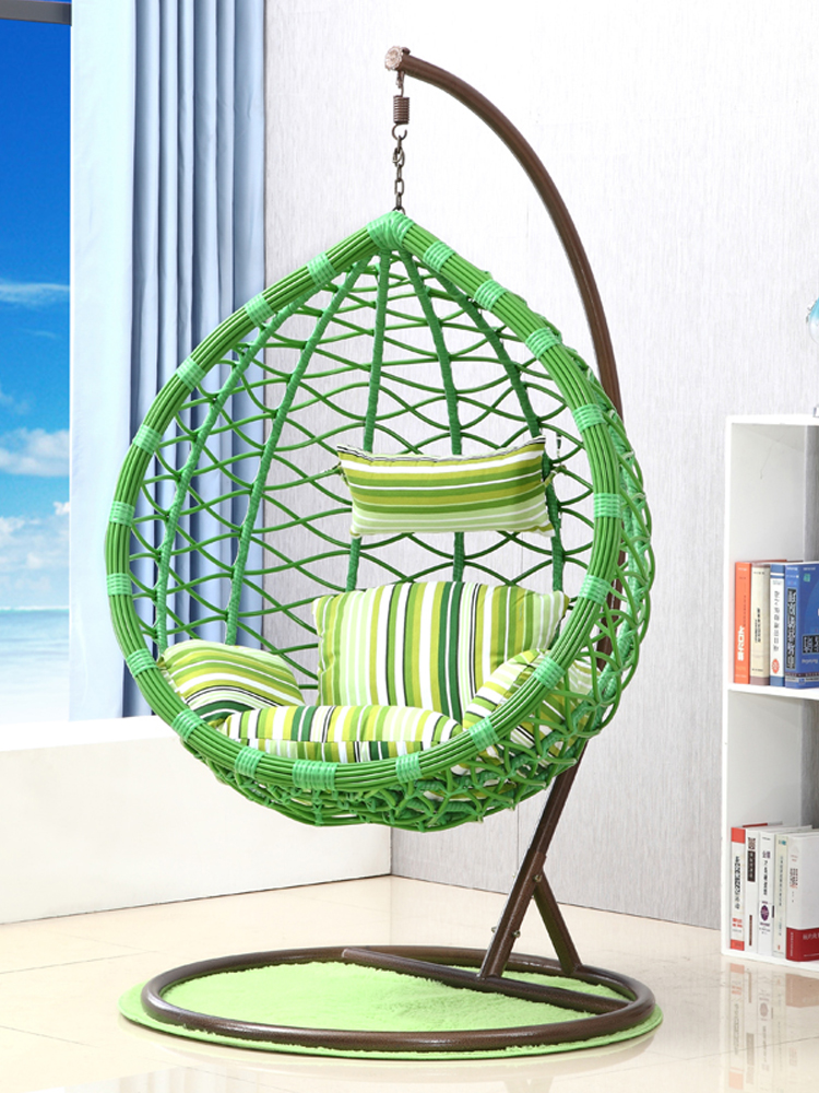 Modern outdoor hanging chair bird cage rattan living room stool rotatable sofa chair hanging outdoor egg chair