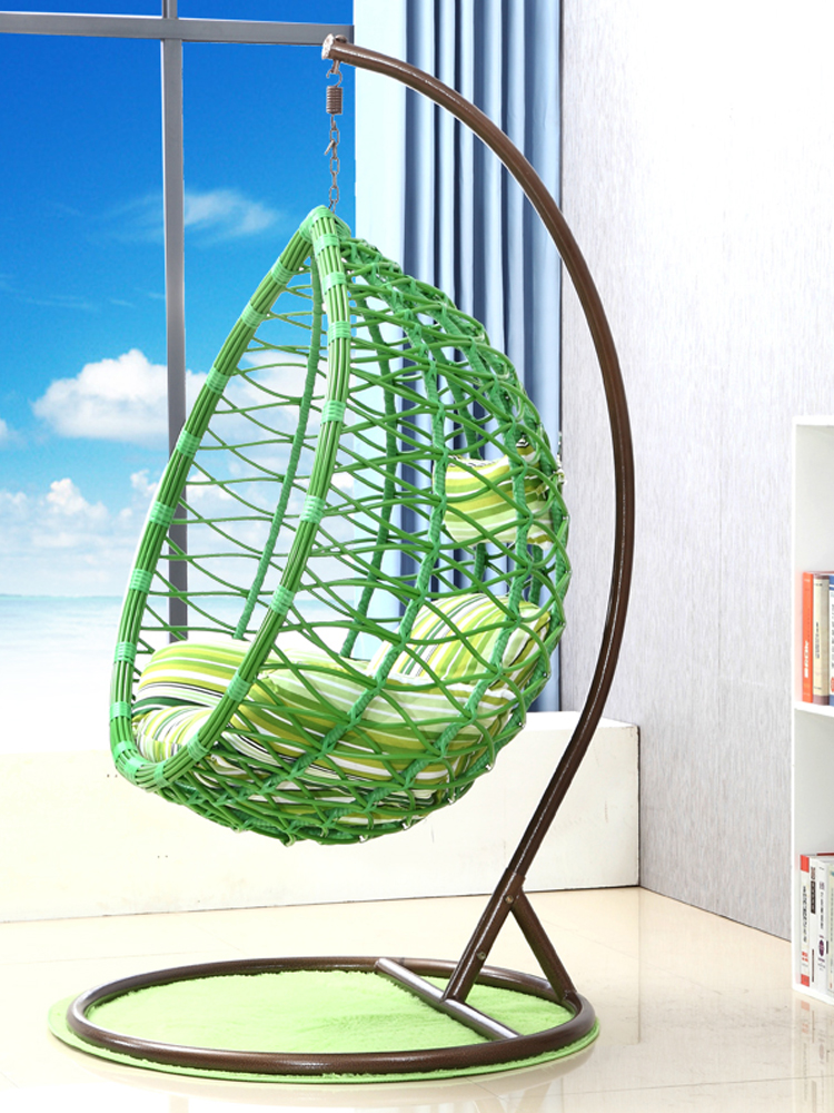 Modern outdoor hanging chair bird cage rattan living room stool rotatable sofa chair hanging outdoor egg chair