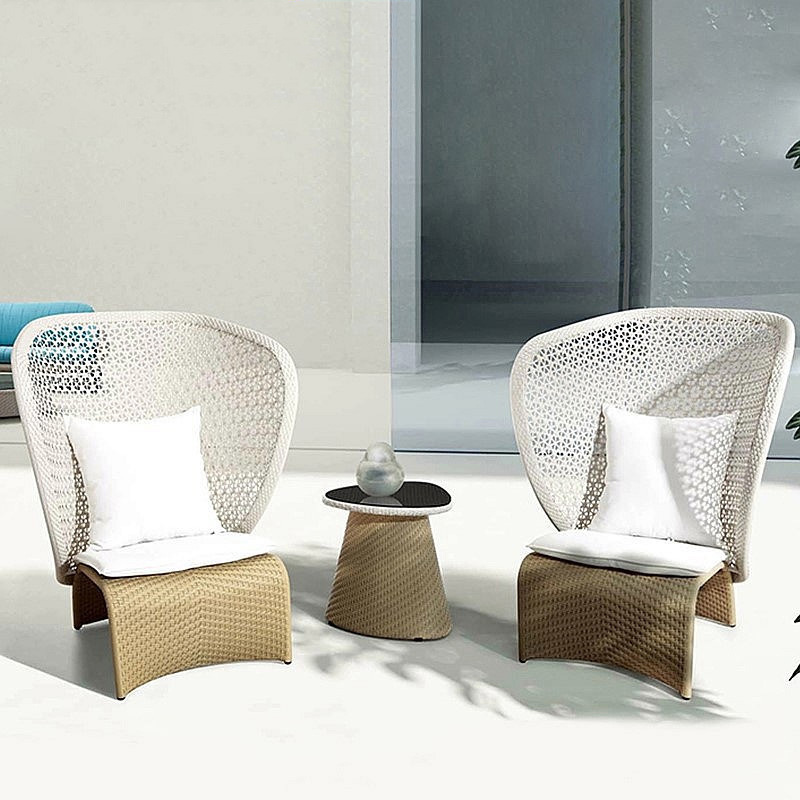 Hot Selling Rattan Outdoor Furniture Wicker Sofa Ga rden Balcony Chair And Table garden sets