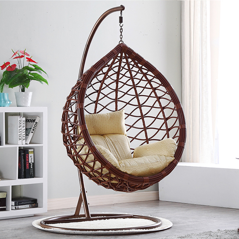 Promotional wicker teardrop chair cheap hanging chairs hanging garden modern hanging chair for balcony