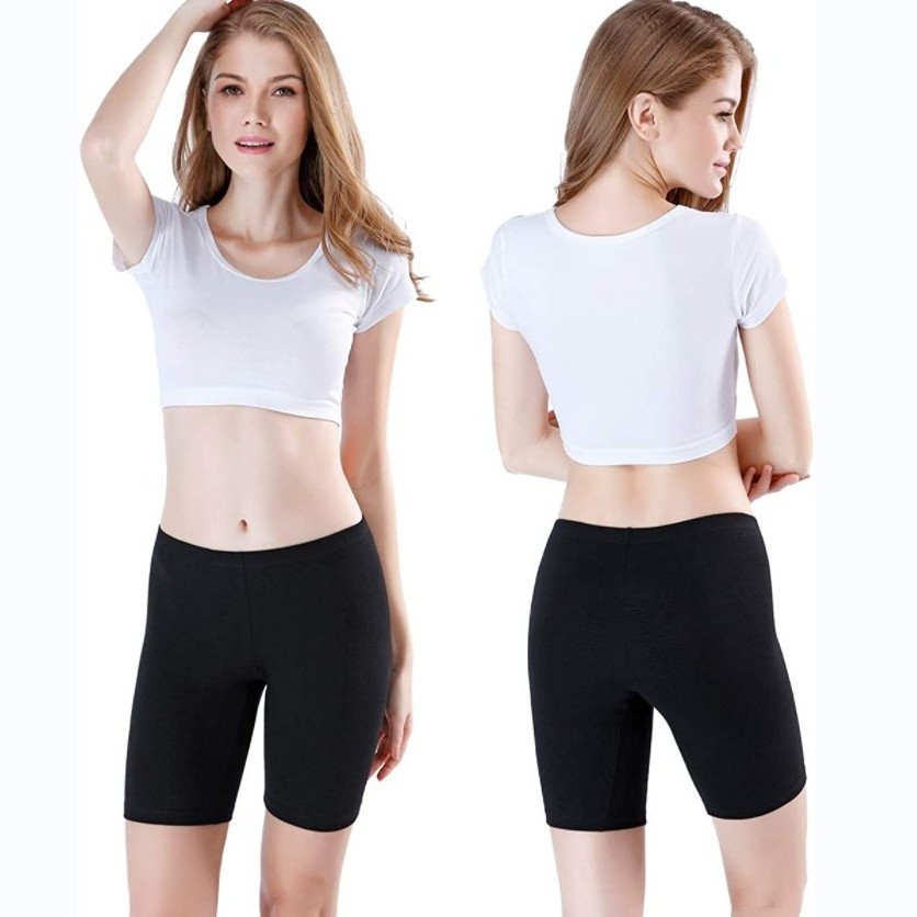 pantalones cortos para mujeres Hot sale oem custom logo seamless fitness yoga sport gym black cotton biker shorts women