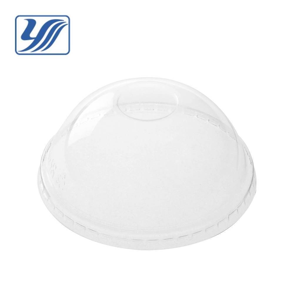 20oz 127mm plastic yogurt cup dome lids with hole