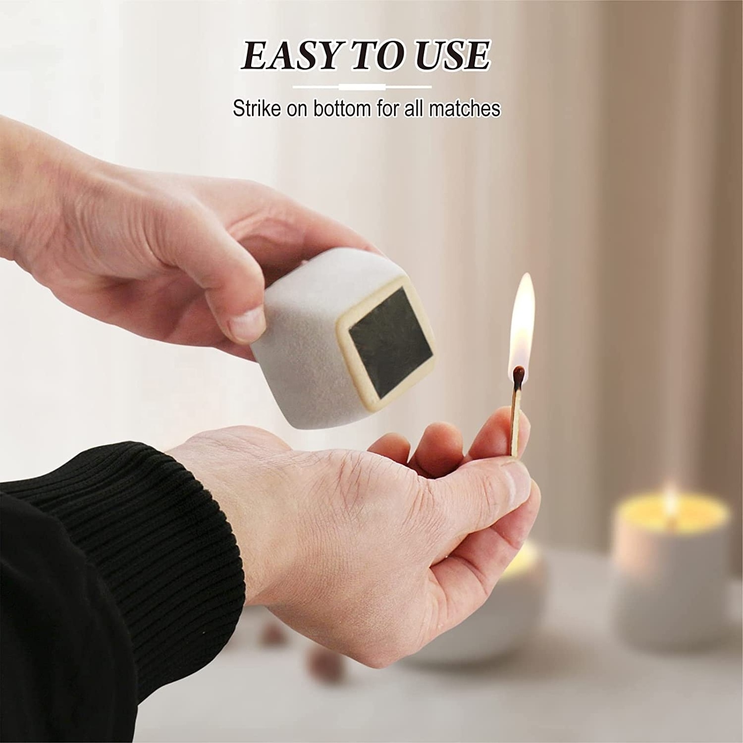 Small and cute ceramic matches and porcelain decorations for living room decoration