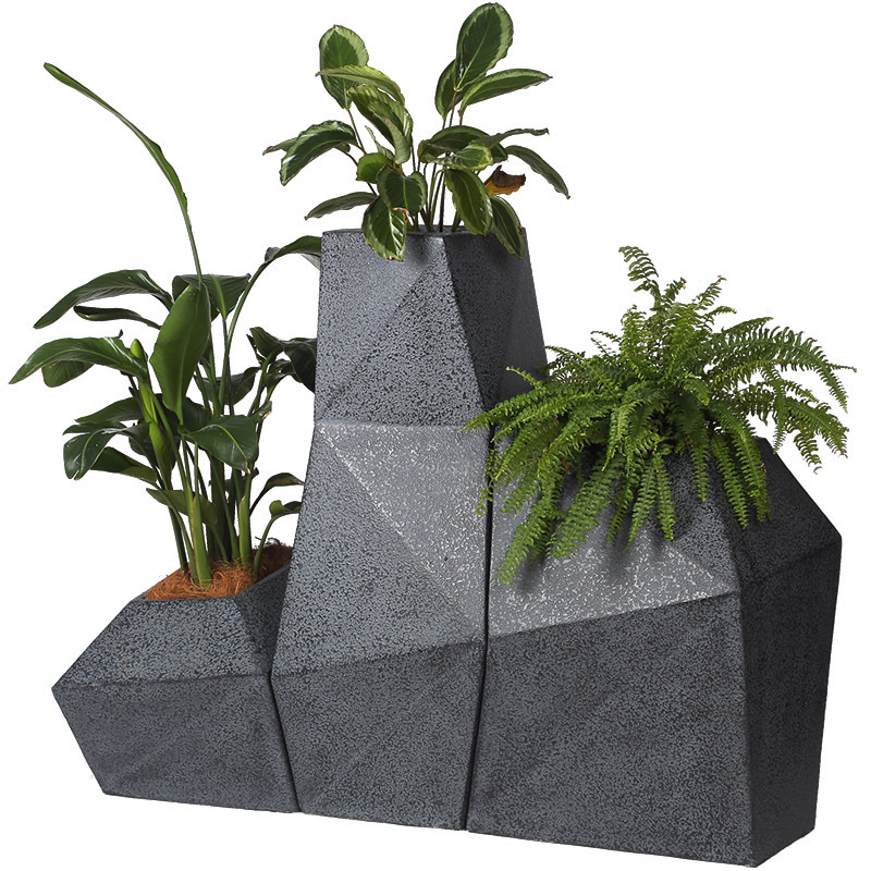 Wholesale Fiberglass Flower Pot Creative Flower Pot Large Tree Planters Flower Pot Outdoor Indoor