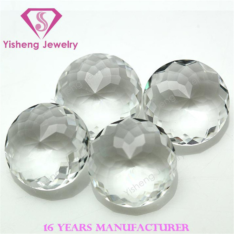 Semi-precious round brilliant cut colored africa loose glass stone wholesale