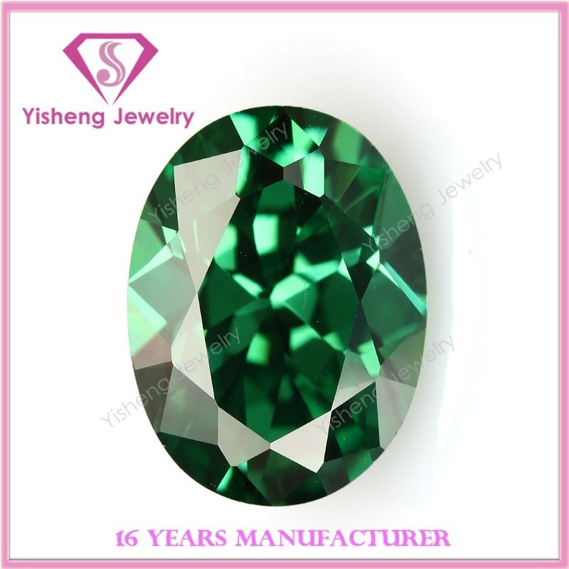 Oval Diamond Cut Tanzania Synthetic Cubic Zirconia Gemstones Jewelry wholesale