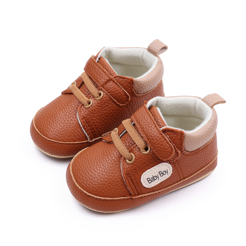 Soft Non-Slip Babies Toddler Boy Shoes Cute Baby Light Walking Shoes Retro Baby Casual Shoes