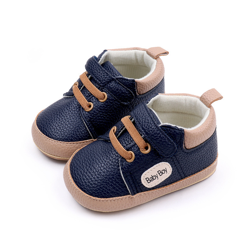 Soft Non-Slip Babies Toddler Boy Shoes Cute Baby Light Walking Shoes Retro Baby Casual Shoes