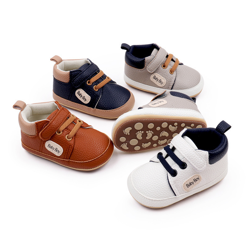 Soft Non-Slip Babies Toddler Boy Shoes Cute Baby Light Walking Shoes Retro Baby Casual Shoes