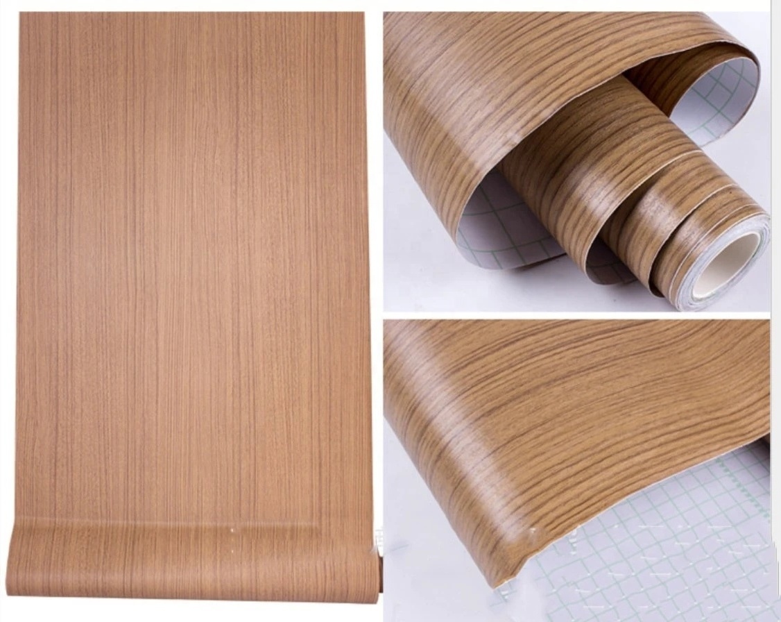 home decoration wood foil film vinyl wrap for kitchen cabinet