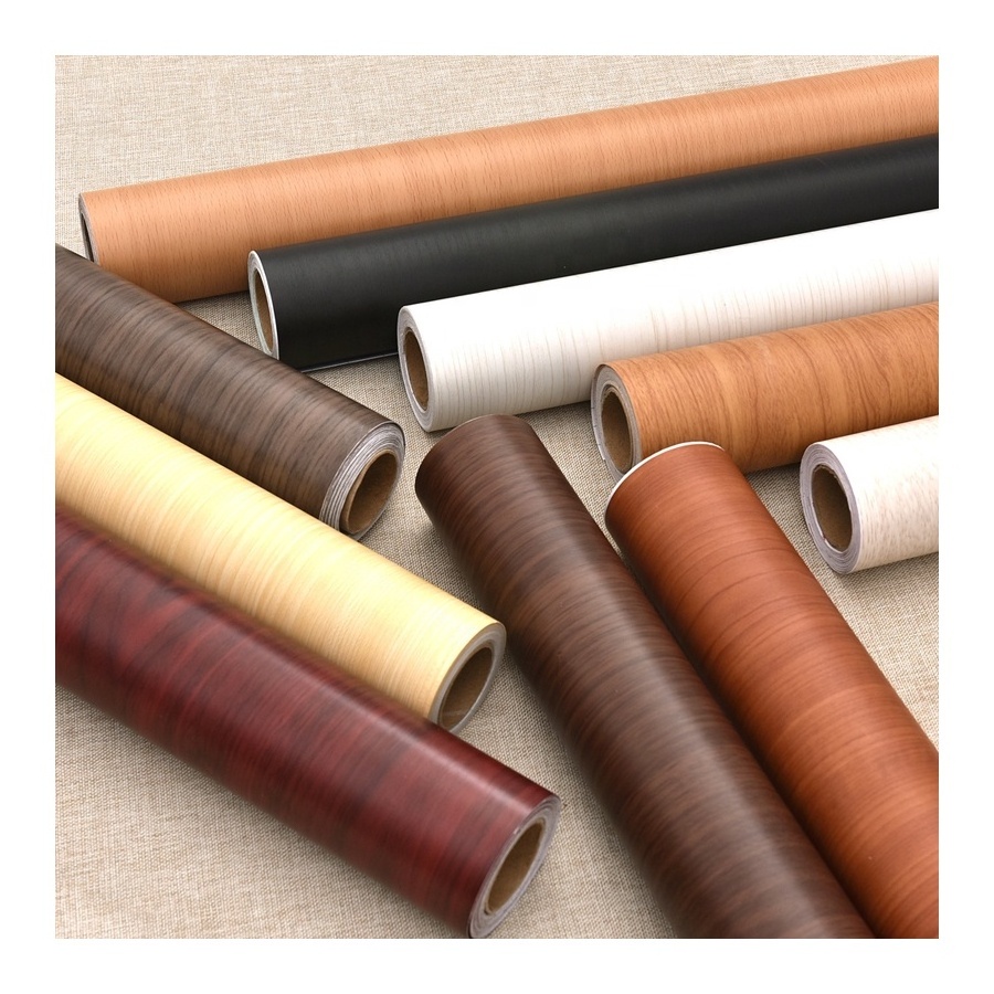 Best quality waterproof wood grain pvc decorative membrane film foil for furniture