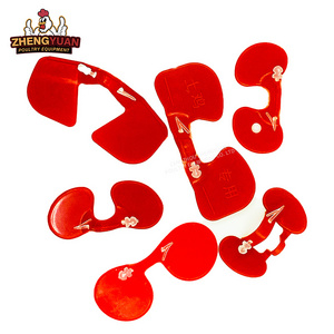 high quality plastic Chicken Protecting Glasses Eye Cover Plastic Red Chicken Glasses For Poultry Farm