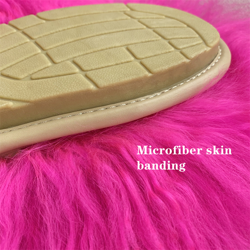 New Designer Long Hair Sheep Fur Slides Fashion Mongolian Slippers 2.0 For Popular Design