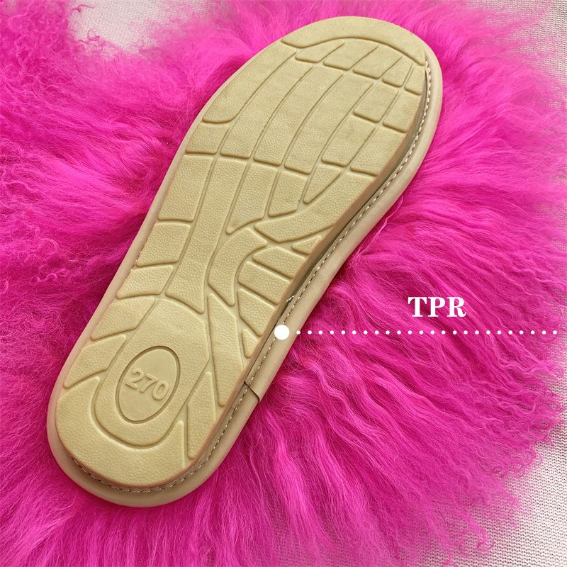 New Designer Long Hair Sheep Fur Slides Fashion Mongolian Slippers 2.0 For Popular Design