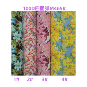 wholesale fabric polyester micro twill fabric 4 way stretch printing 100% polyester fabric for clothes