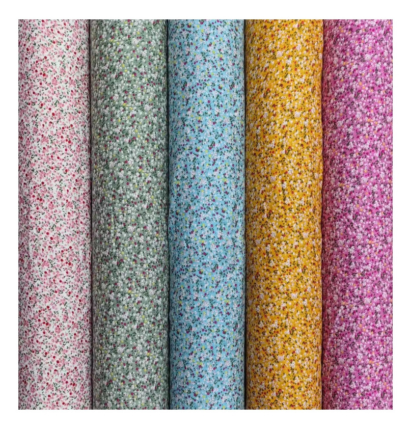 45s soft challis rayon fabric floral printed  viscose material viscose 100% rayon fabric for dresses