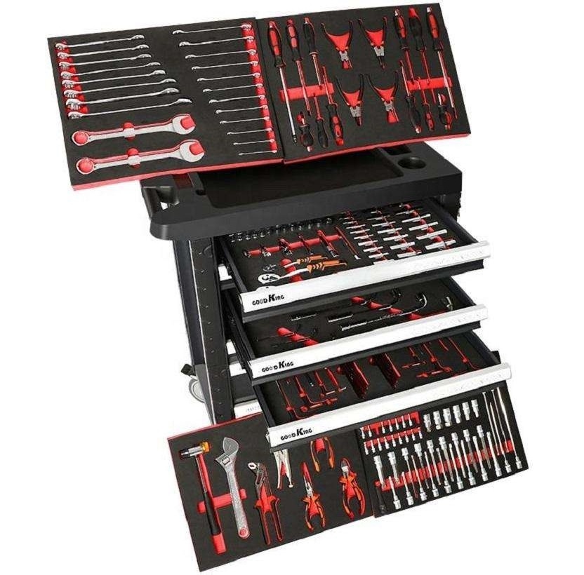 7 Drawers Workshop Garage Tool Box Roller Cabinet Rolling Metal Tool Cabinet Metal Tool Chest With Trolley Oem Support