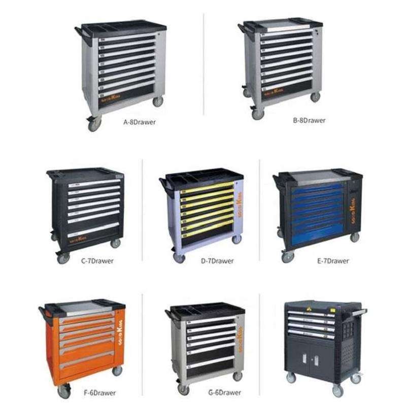 7 Drawers Workshop Garage Tool Box Roller Cabinet Rolling Metal Tool Cabinet Metal Tool Chest With Trolley Oem Support