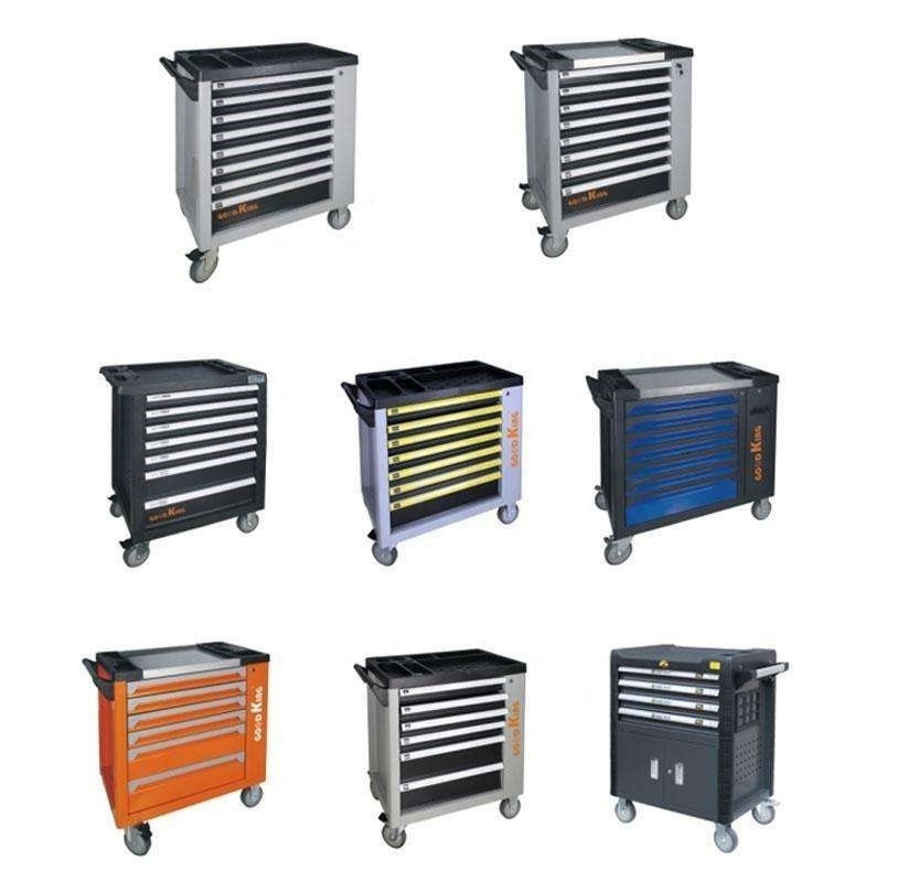 7 Drawers Workshop Garage Tool Box Roller Cabinet Rolling Metal Tool Cabinet Metal Tool Chest With Trolley Oem Support