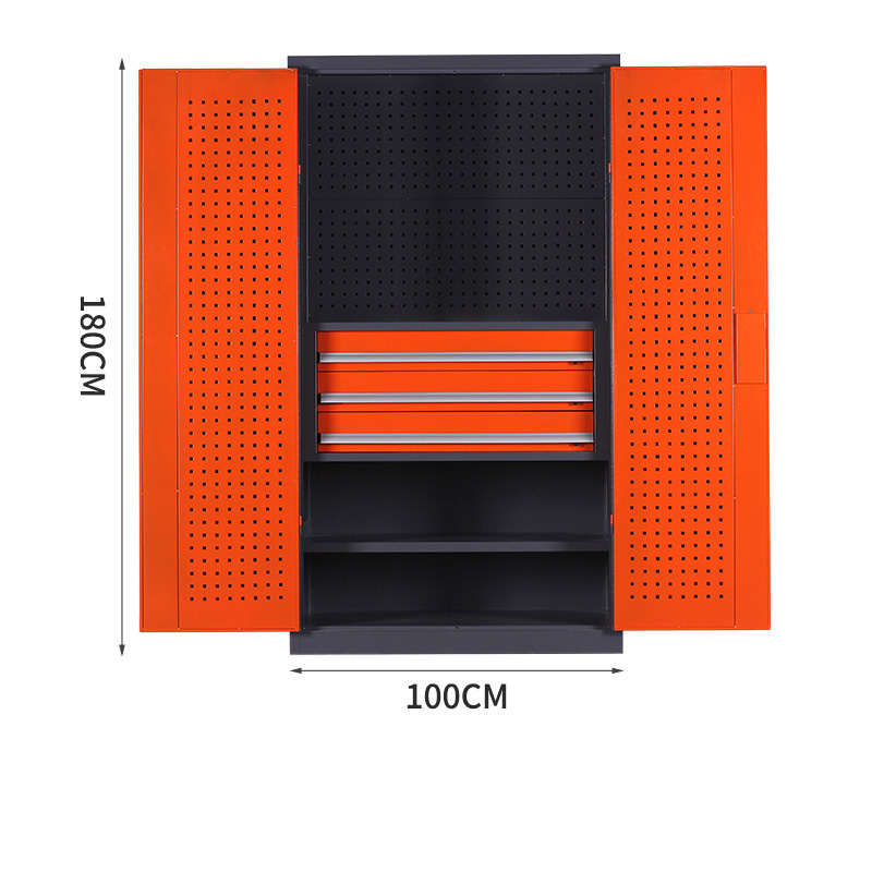 TC-02 garage steel tool cabinet with key lock