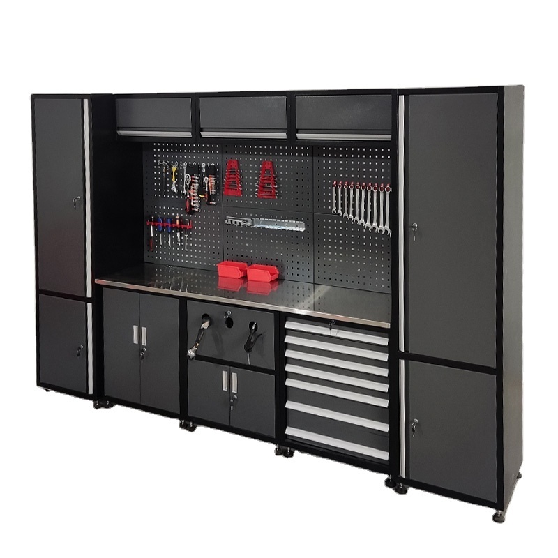 Yishen Factory 72 inch workshop stainless steel chest rolling tool cabinet