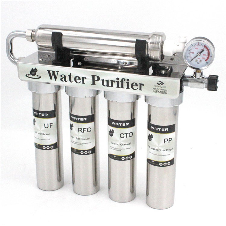 Oem Stainless Alkaline Mineral 0,01 Hollow Fiber Uf  Membran Membrane System Tap Carbon Water Filter Purifier