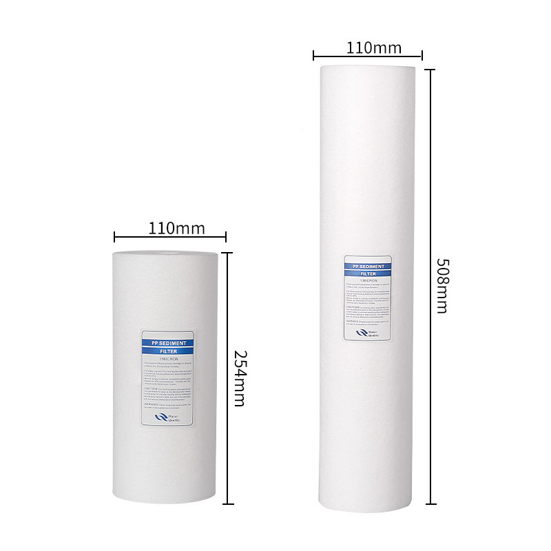 1 5 Micron PP 10 20 30 40 Inch Water Filters Sediment Filter Cartridge PP Cartridge