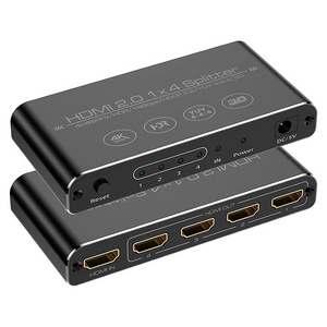 4K60Hz HDMI Splitter 1x4 HDMI Splitter Multi Screens 4K60Hz HDMI Video Splitter Multi Screens for Computer Laptop Projector PC