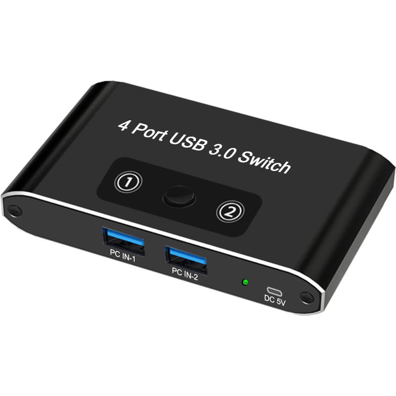 USB3.0  Audio Video converter switch computer monitoring USB 4 in 1 out keyboard mouse USB sharing 4K Laptop PC Switch HDM1